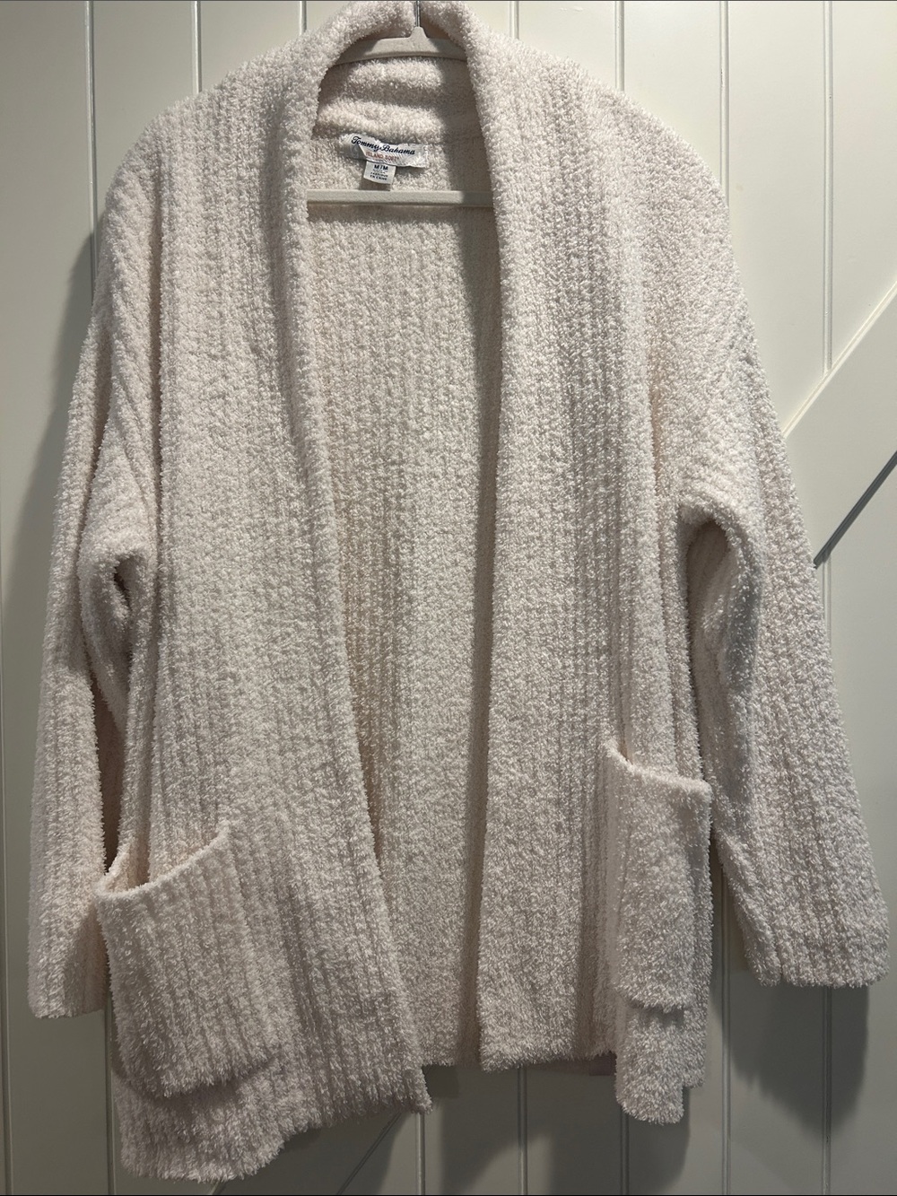 Tommy Bahama Island Soft Cream Long Lounge Cardigan with Pickets Medium - Picture 6 of 12
